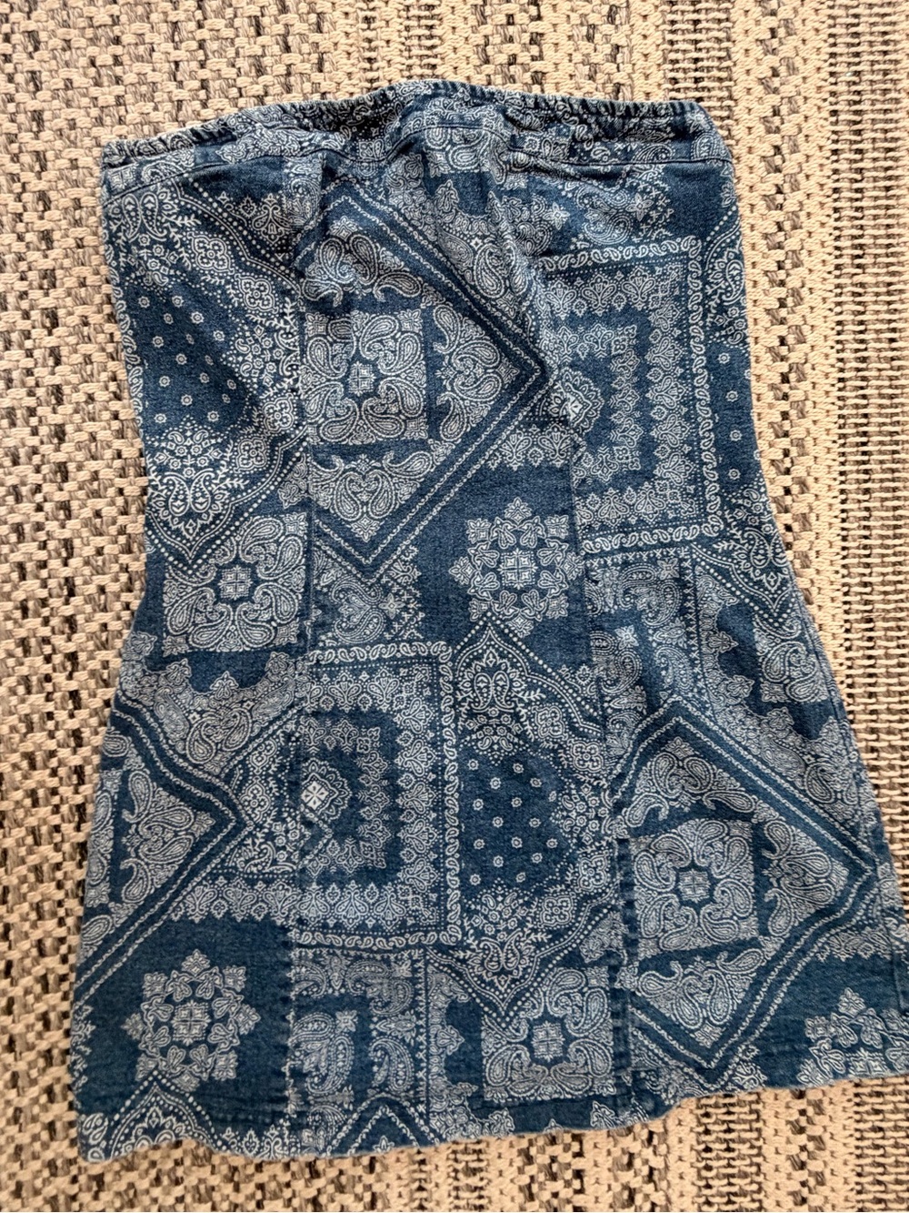 Western strapless denim dress size L